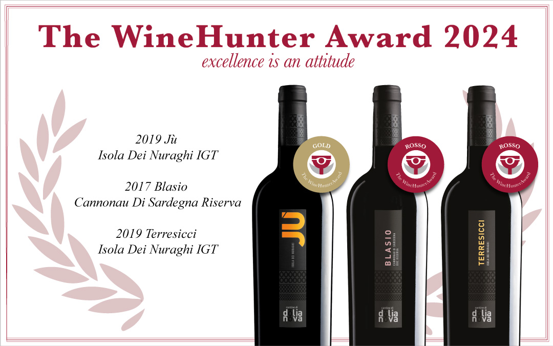 Jù 2019, Blasio 2017 e Terresicci 2019 premiati al The WineHunter Award 2024 di Merano